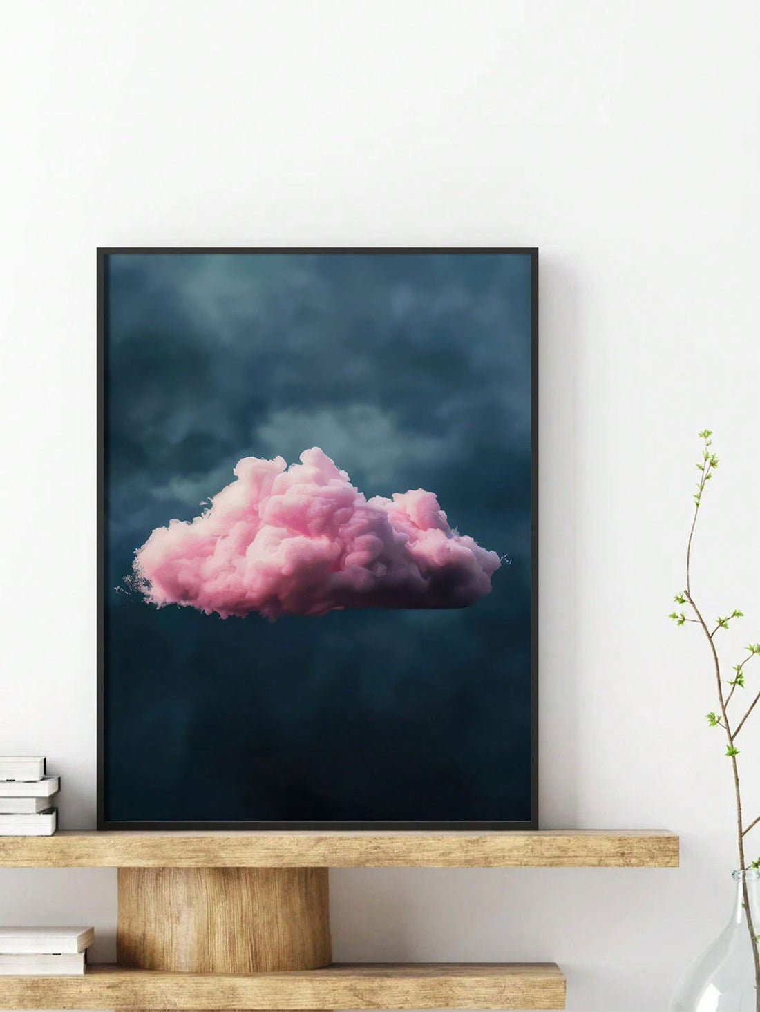 Enhance the ambiance of any room with our Dreamy Pink Cloud Abstract Canvas Art. This modern, geometric landscape design brings a touch of serenity and style to your living space. Made with high-quality materials, it is the perfect addition to any home decor. Transform your space with a touch of artistry.