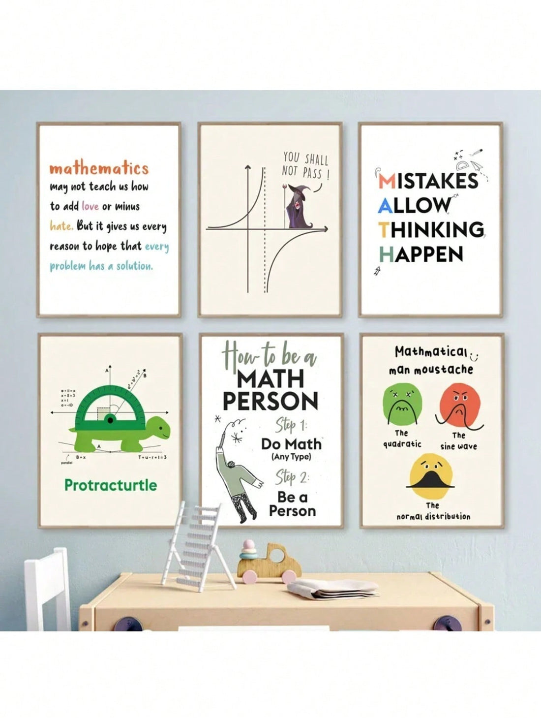 Enhance your classroom decor and inspire your students with our Fun Math Classroom Canvas Art. This Nordic Style artwork is not only visually appealing, but also educational. Utilize the power of visual learning and make math fun and engaging for your students.