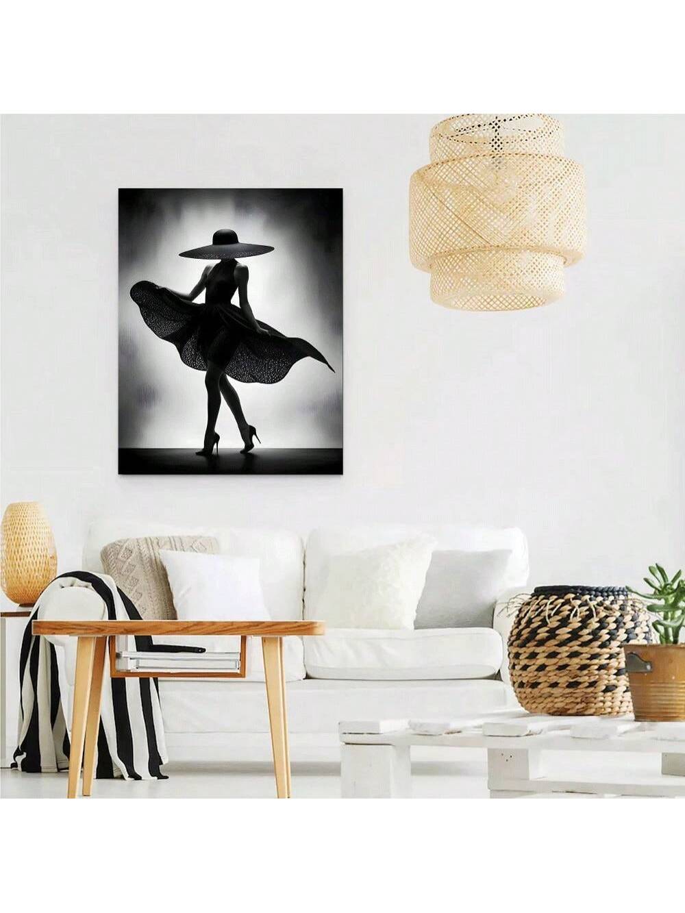 Elevate your home decor with our Chic Elegance: Framed Black Dress Silhouette Art Print. The sophisticated design adds a touch of elegance to any space. Made with high-quality materials, this framed print is a must-have for fashion-forward homes. Enhance your style with a touch of chicness.