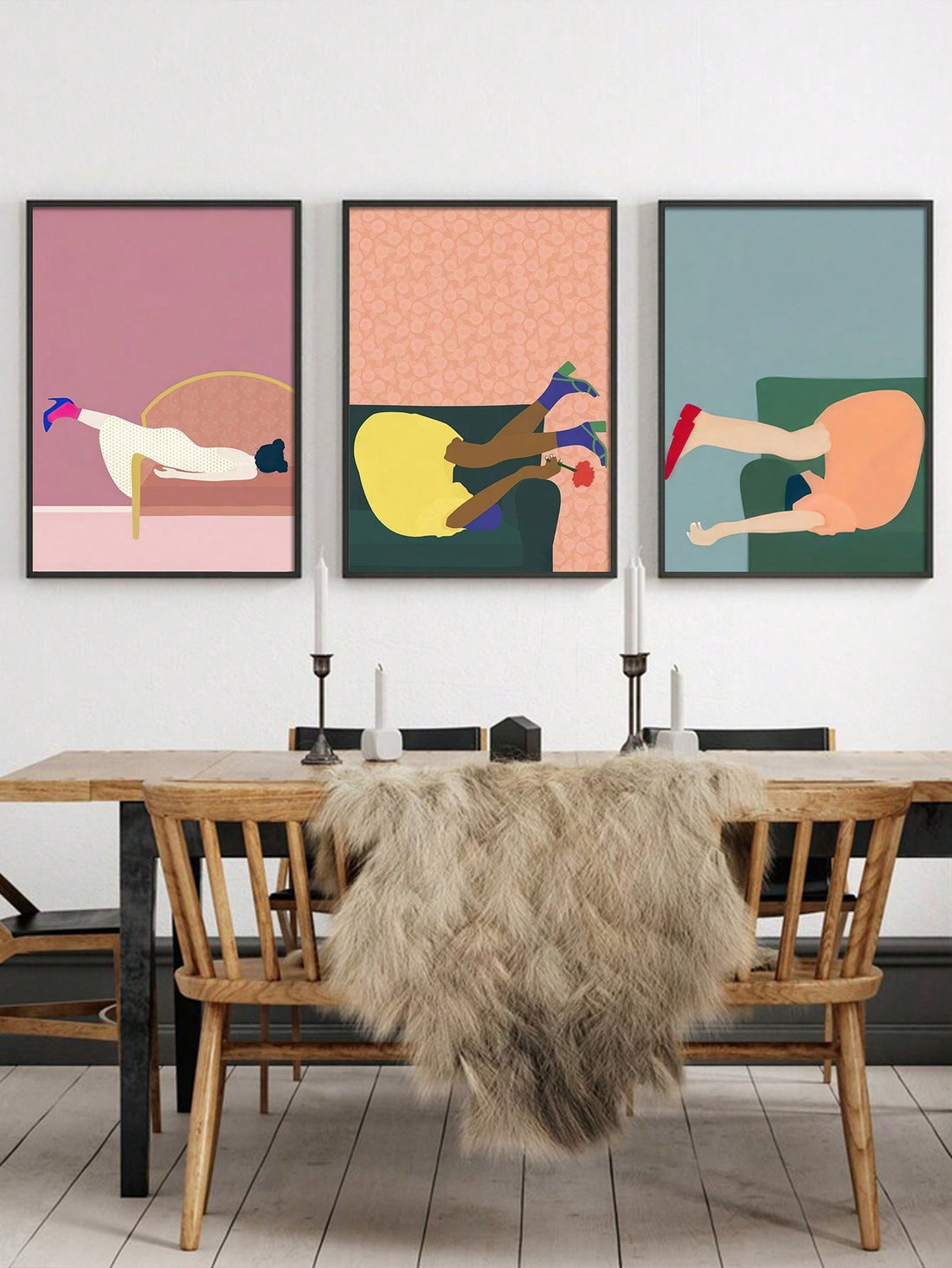 Transform your space with Dynamic Acrobatics: 3-Piece Unframed Canvas Wall Art Set. This set brings vibrant energy and bold movement to your home or office decor. With these dynamic pieces, you can enjoy the benefits of a visually stimulating and expressive environment. Elevate your space now.