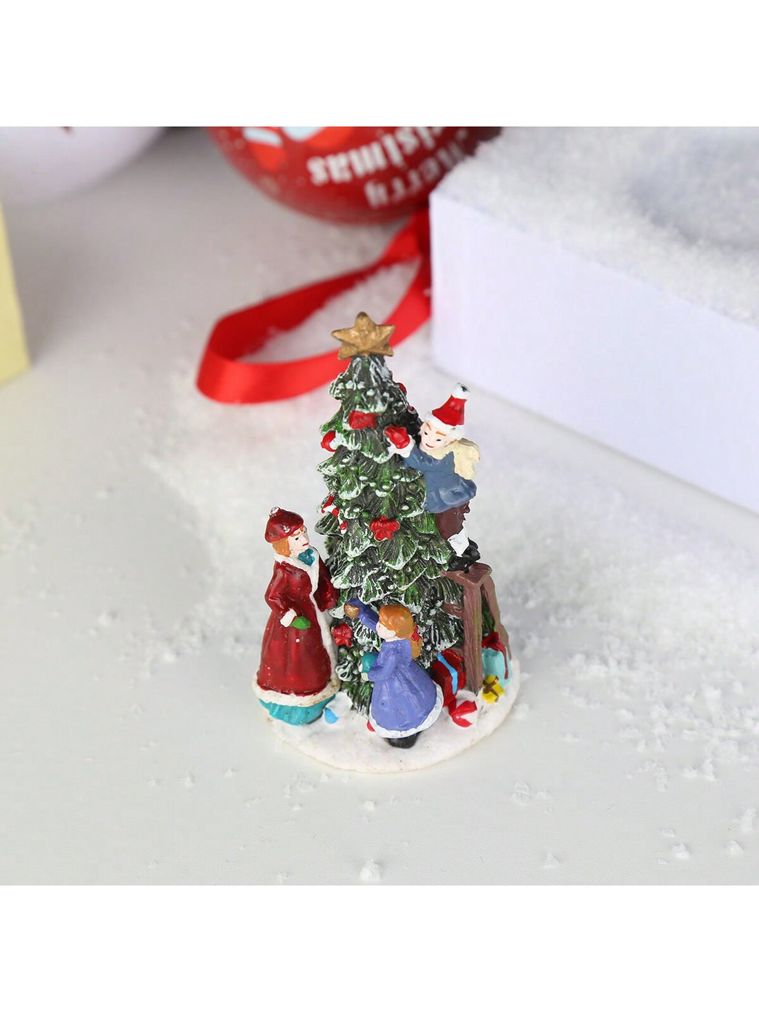 Bring festive cheer to your holiday display with this charming Santa Claus tree resin ornament. Expertly crafted from durable resin, this detailed piece captures the warmth and nostalgia of classic Christmas traditions. Its versatile design works beautifully on trees, mantels, shelves, or as a thoughtful gift for collectors. The ornament's vibrant colors and fine craftsmanship ensure it remains a treasured decoration for seasons to come. An essential addition to any curated holiday collection.