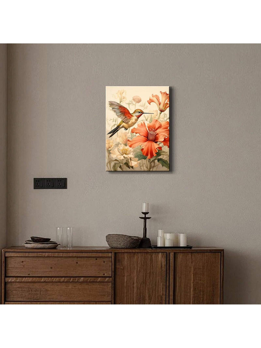 Enhance the beauty of your living room or bedroom with our Elegant Hummingbird Canvas Wall Art. This stunning piece is expertly framed and crafted to add a touch of elegance to your home décor. Bring the graceful charm of hummingbirds into your space and elevate your interior with this beautiful wall art.