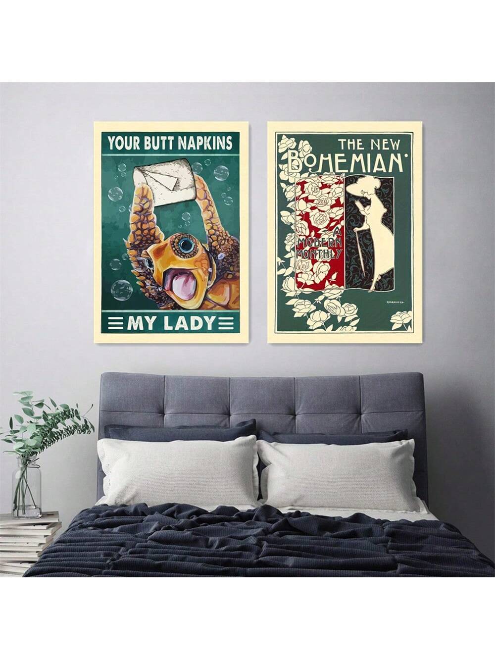 Elevate your home decor with our Whimsical Sea Turtle Canvas Art. This Vintage Bohemian Poster Set adds a unique touch to any room. Perfect for those with a love for sea creatures and bohemian style. Crafted with quality canvas for a lasting impression. Transform your home into a stylish oasis with this charming set.