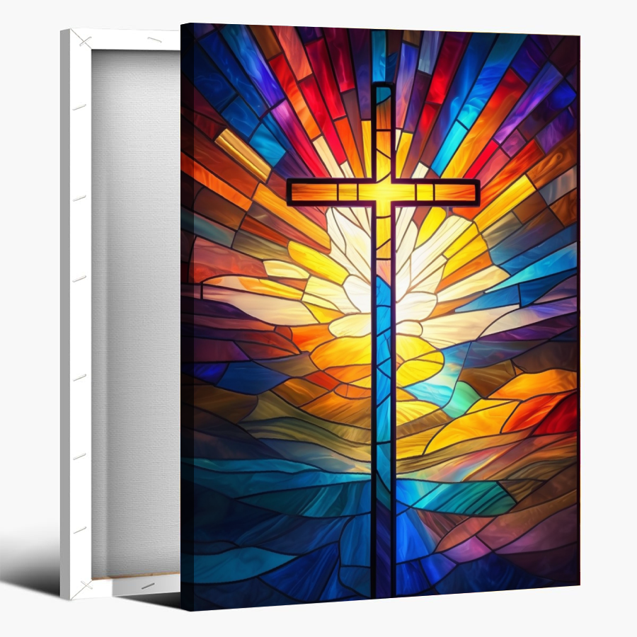 Add a touch of inspiration to your living space with our elegant framed Jesus Cross canvas art. Featuring high-quality materials and craftsmanship, this piece of wall décor will be a perfect addition to any room. Let the powerful image of Jesus bring peace and comfort to your home.