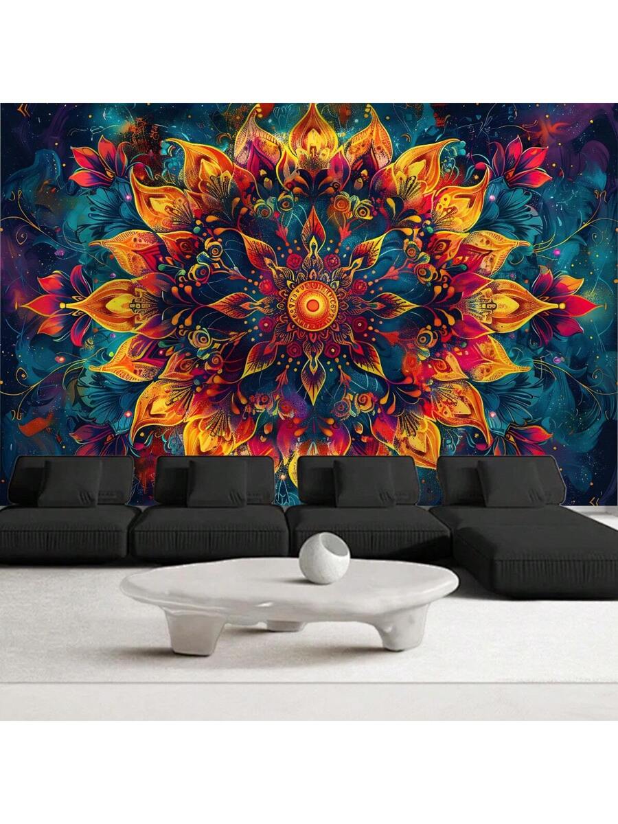 floral mandala tapestry product image 7
