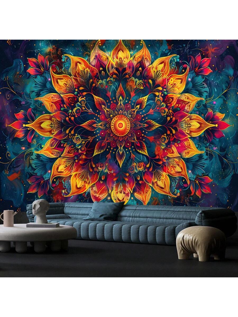 floral mandala tapestry product image 6