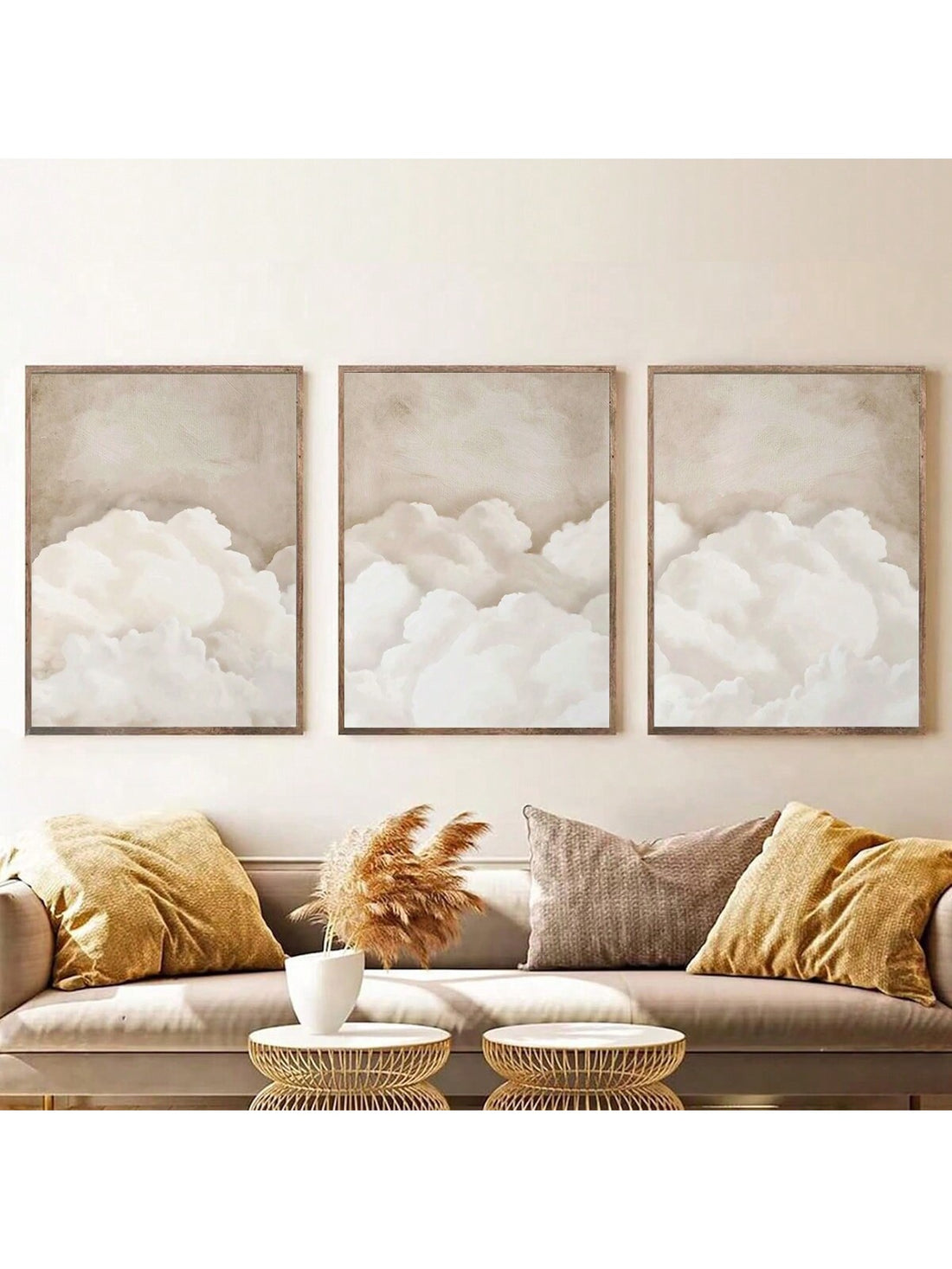 Elevate your space with this Scandinavian Nordic Style Vintage Pink Cloud Canvas Art Set. Featuring soft pink hues and minimalist design, these unframed canvases add a subtle yet sophisticated touch to bedrooms, offices, or living rooms. Their vintage-inspired aesthetic brings warmth and calmness, making them perfect for creating a serene atmosphere while complementing modern and classic interiors alike.