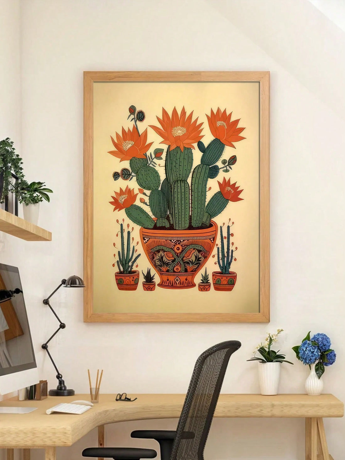 Add a touch of vintage charm to your home décor with our Vintage Cactus Canvas Art. This high-quality, unframed wall print is inspired by the renowned artist, EL MAESTRO. Elevate your space with this stylish and unique piece, perfect for any room in your home.