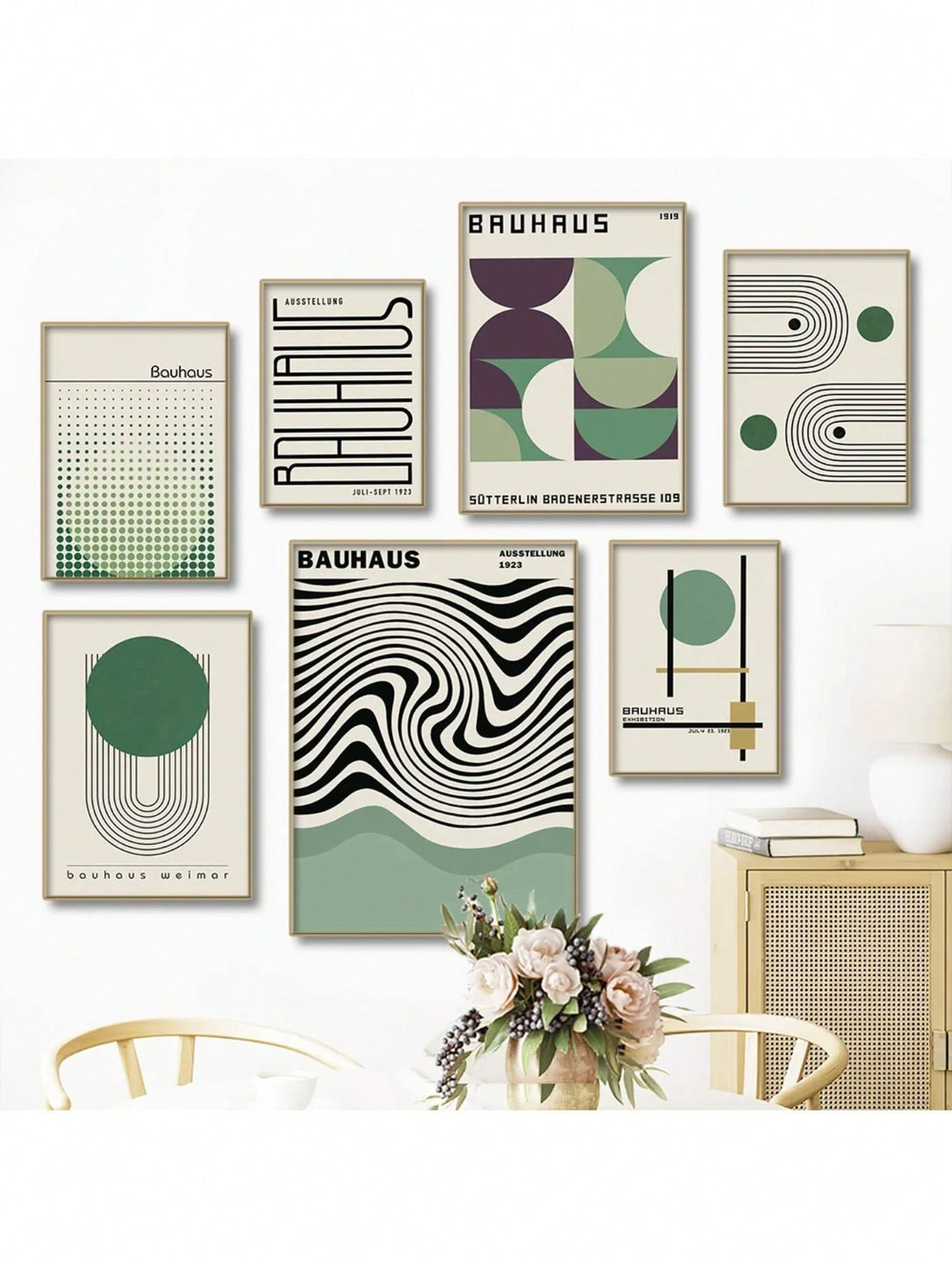 Elevate your living room, sofa backdrop, or bedside with our Bauhaus Inspired Green Color Block Canvas Art. This modern, minimalist wall decor adds a touch of sophistication and style to any space. Made with high-quality canvas and without a frame, it's the perfect home decor piece for those who appreciate both simplicity and bold design.