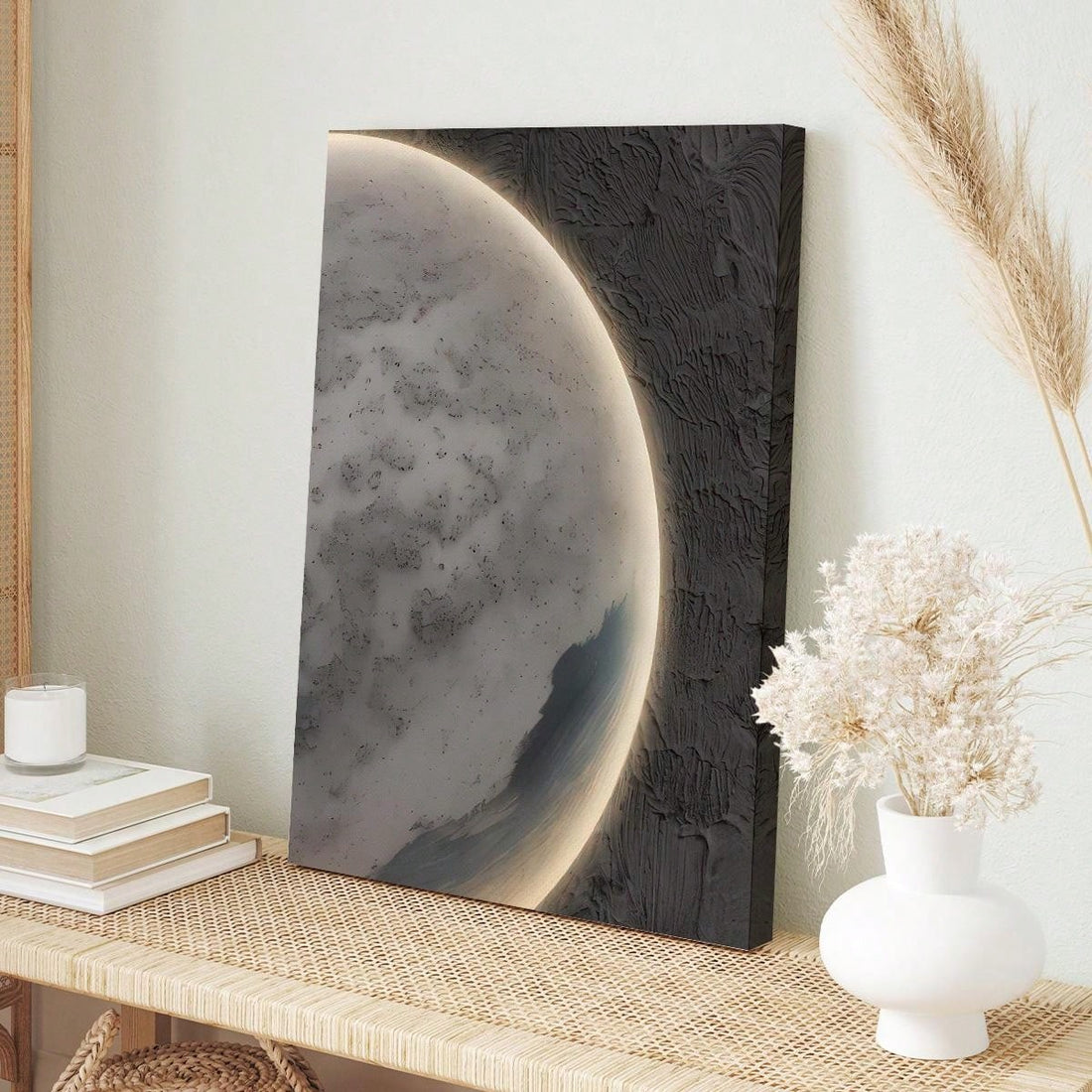 Elevate your home or office décor with our Earthy Spectrum canvas wall art. This modern abstract piece brings a touch of sophistication to any space. Made with high-quality materials, it showcases a unique blend of earthy tones that will add warmth and depth to your walls.