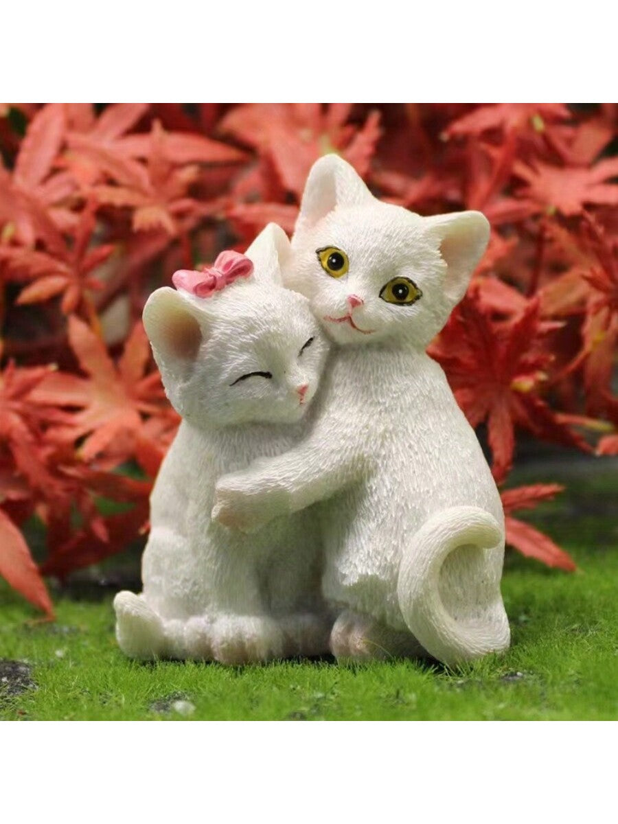 Display your love for feline friends with our Adorable Resin Hugging Cats Figurine. This charming desktop décor is perfect for cat lovers, adding a touch of cuteness to any space. Crafted from high-quality resin, these hugging cats are a delightful addition to your home.