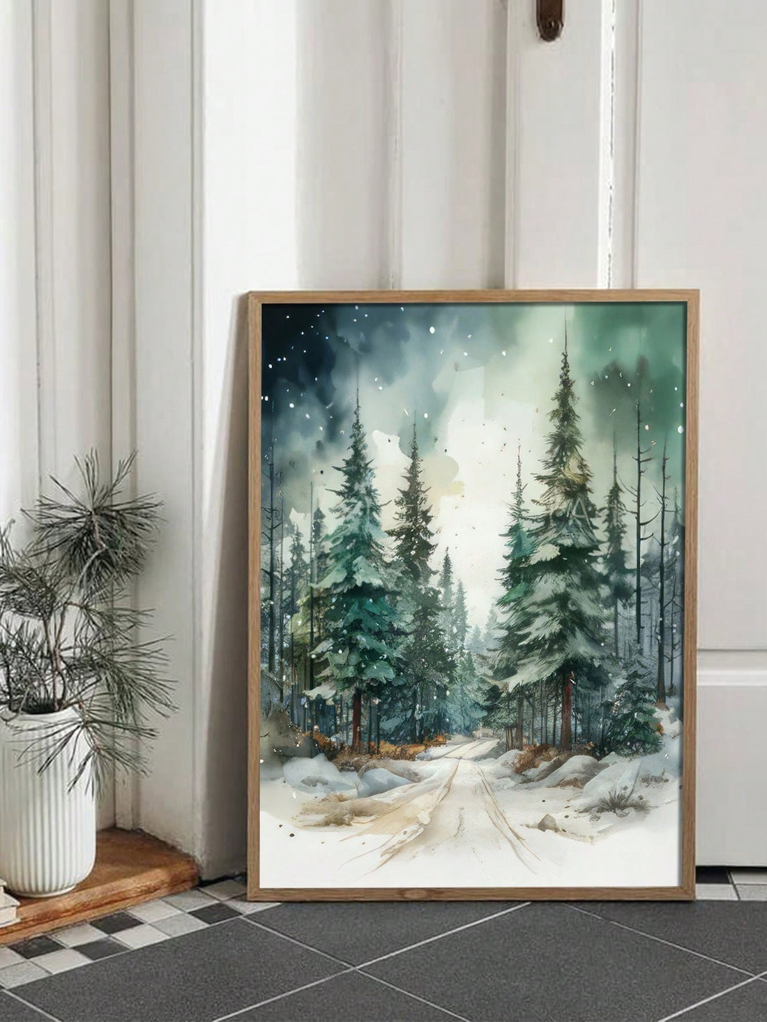 Expertly crafted for a cozy home decor, our Charming Winter Wonderland canvas art print features snowy trees that will bring a touch of magic to any living space. The high quality canvas and professional printing techniques ensure a long-lasting and captivating design. A perfect addition to your winter wonderland.