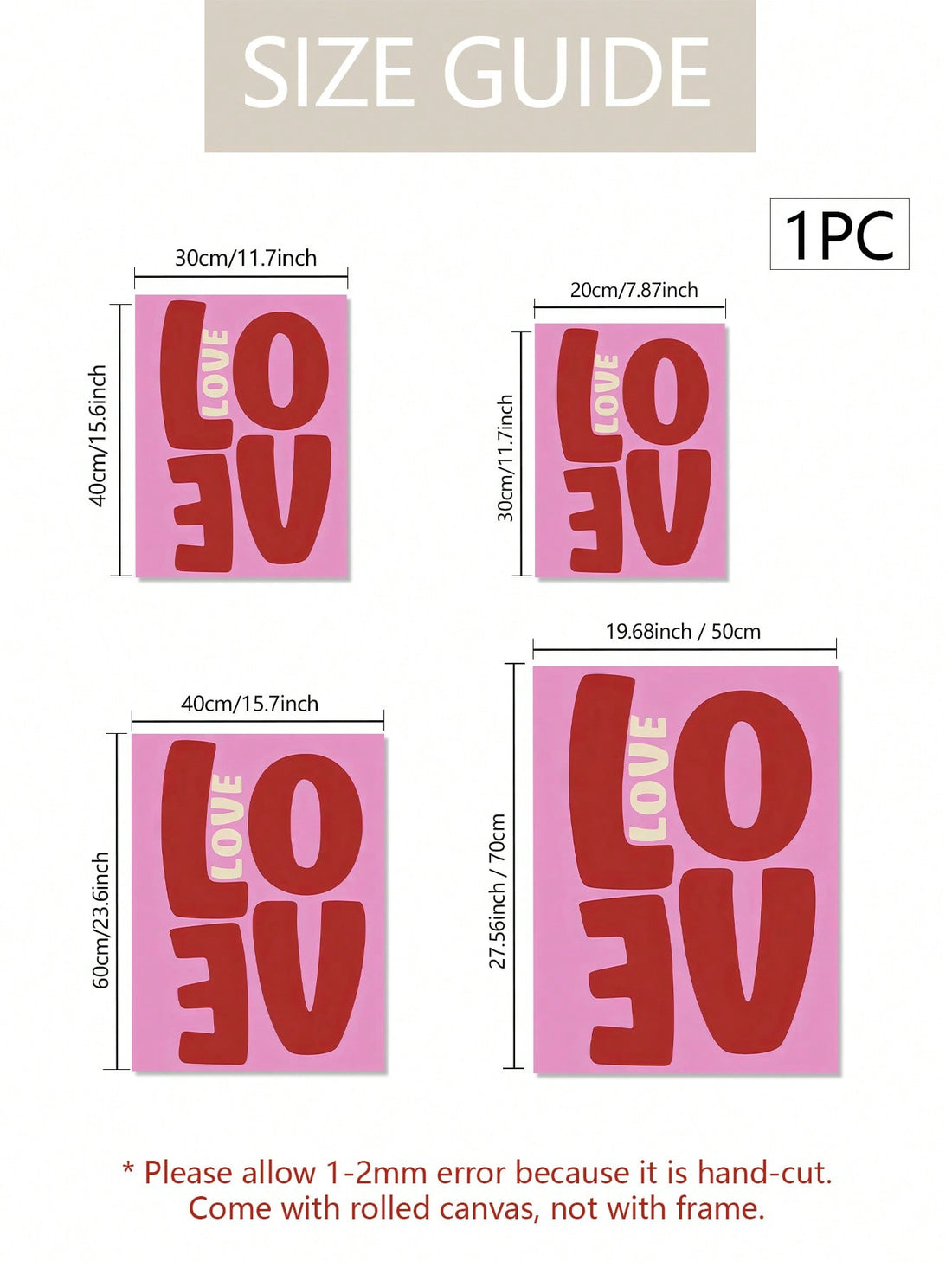 Elevate your home decor with our Vintage Love Quotes Canvas Wall Art. Featuring beautiful vintage-inspired designs and charming love quotes, this wall art is perfect for adding a romantic touch to your space. Celebrate Valentine's Day in style or simply add a touch of love to your home with this stunning piece.