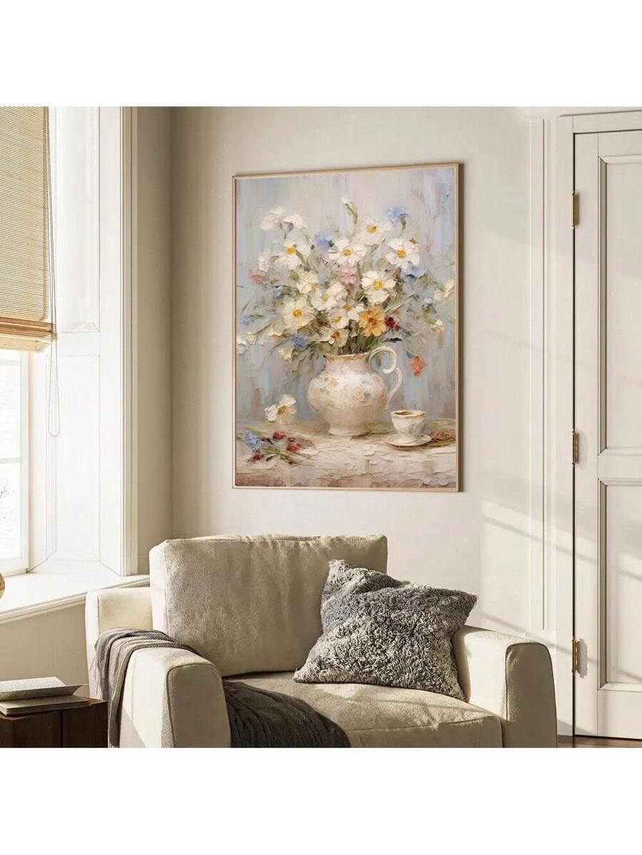 Bring the beauty of spring into your home with this stunning botanical flower art print. Featuring delicate florals in a rustic vintage style, this piece combines timeless charm with contemporary aesthetics. Perfect for living rooms, bedrooms, dining areas, or home offices, it adds warmth and natural elegance to any space. The multicolor design complements modern decor while maintaining a classic appeal. Printed on high-quality canvas, this art print is ready to transform your walls and create a peaceful, i