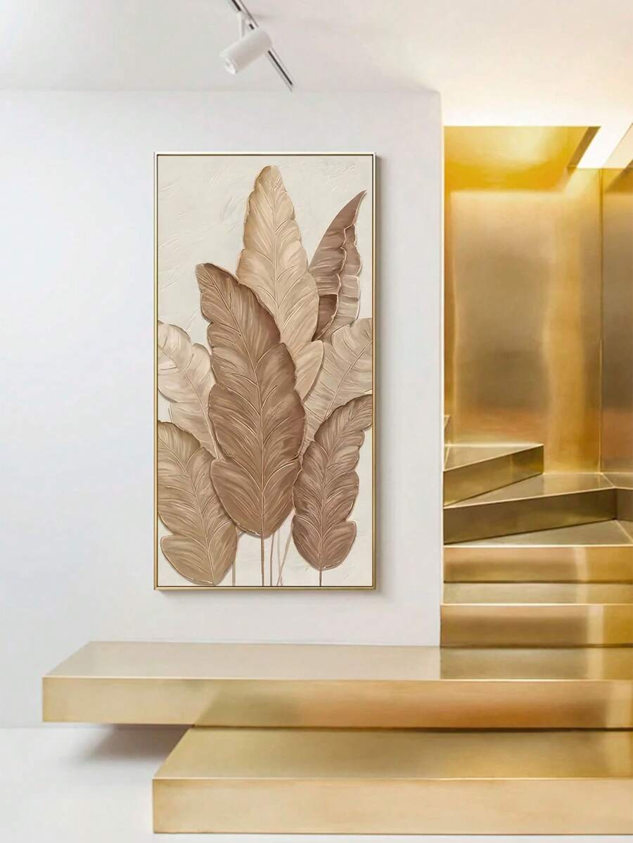 Elevate your space with this striking modern botanical canvas art featuring vibrant leaf and floral designs. The unframed print showcases multicolor graphics that bring natural elegance to any room. Crafted from durable chemical fiber material, it's perfect for living rooms, bedrooms, offices, or creative workspaces. Easy to display and versatile in style, this piece adds contemporary flair while celebrating nature's beauty. Transform your walls into a botanical sanctuary with this eye-catching artwork.