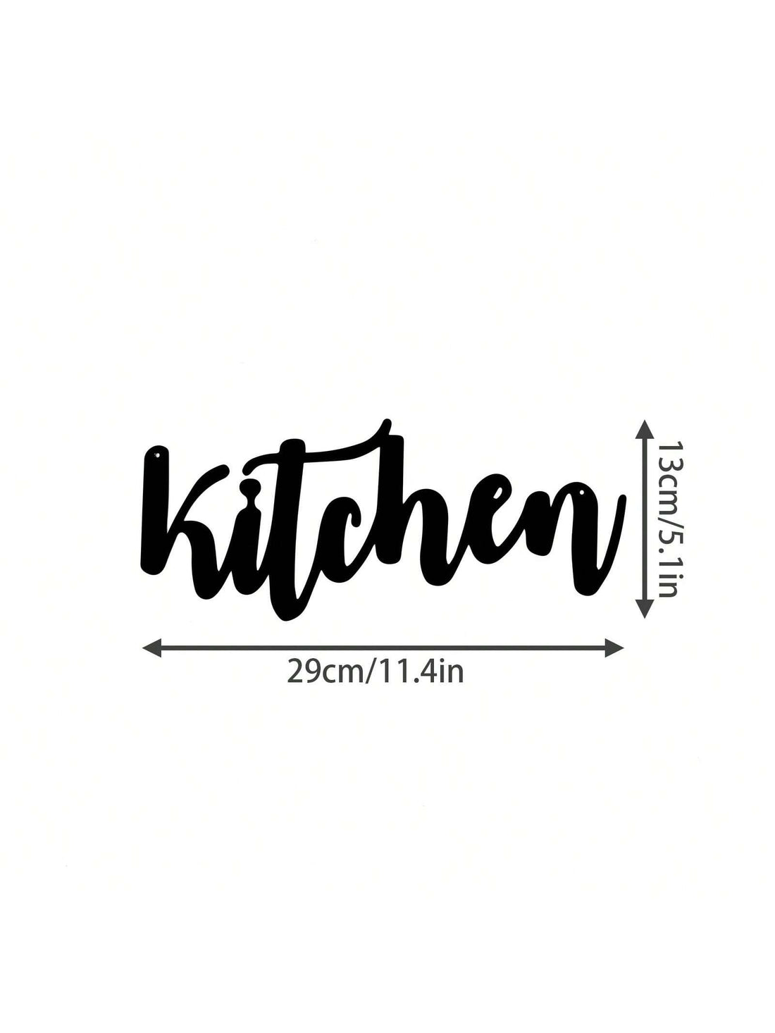 Add a touch of rustic charm to your kitchen with this 29x13cm metal wall decor. Perfect for home chefs and food lovers, this kitchen accessory is both stylish and practical. Give it as a gift to elevate any kitchen decor and inspire culinary creativity.