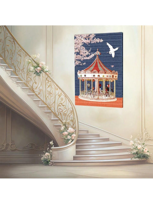 Elegant abstract Impressionism wall art for office decor