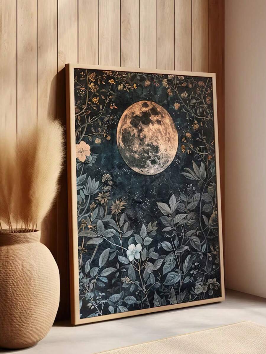 Add a timeless celestial touch to your classroom or office with this Vintage Moon Phases Canvas Wall Art. Featuring detailed lunar cycle illustrations on a textured canvas, this unframed piece serves both as an educational tool and sophisticated decor. Its classic design enhances any professional or academic setting, helping to inspire curiosity and focus without overwhelming the space. Perfect for educators and professionals seeking a blend of science and vintage style.