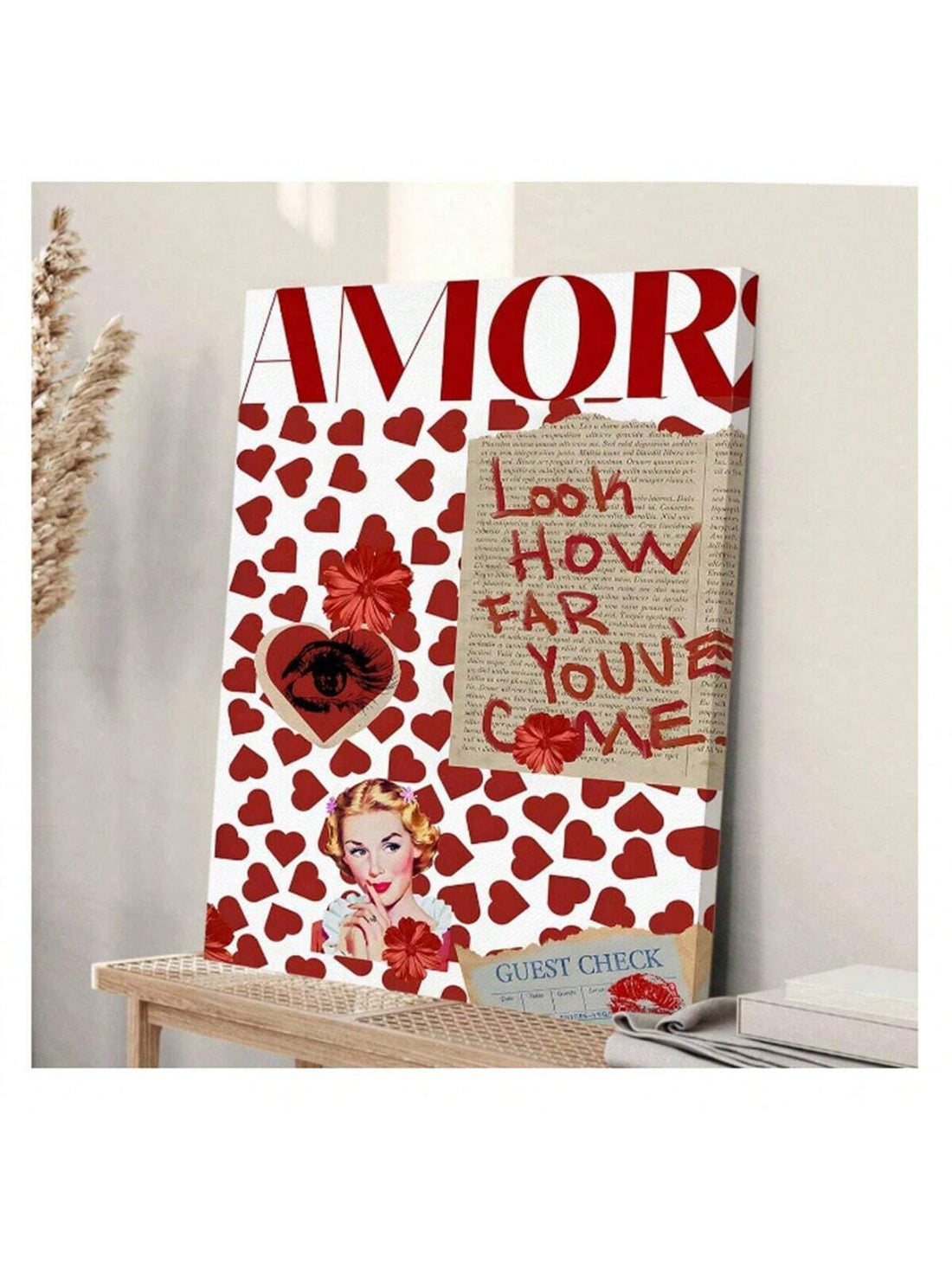 Transform your space into a trendy haven with our Red Hearts Aesthetic Poster. Featuring inspirational quotes and stunning red hearts, this Valentine's Day wall art adds a touch of love and style to your home decor. Elevate your space and spread love with this must-have piece.