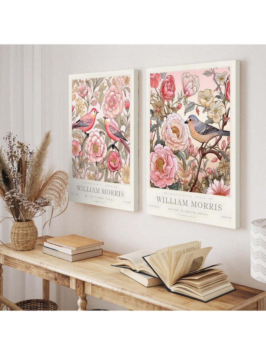 Enhance your home's aesthetic with our Elegant William Morris Peony Floral Art Prints. This set of 2 canvas wall decor features stunning floral designs by renowned artist William Morris. Perfect for adding a touch of elegance and sophistication to any room.