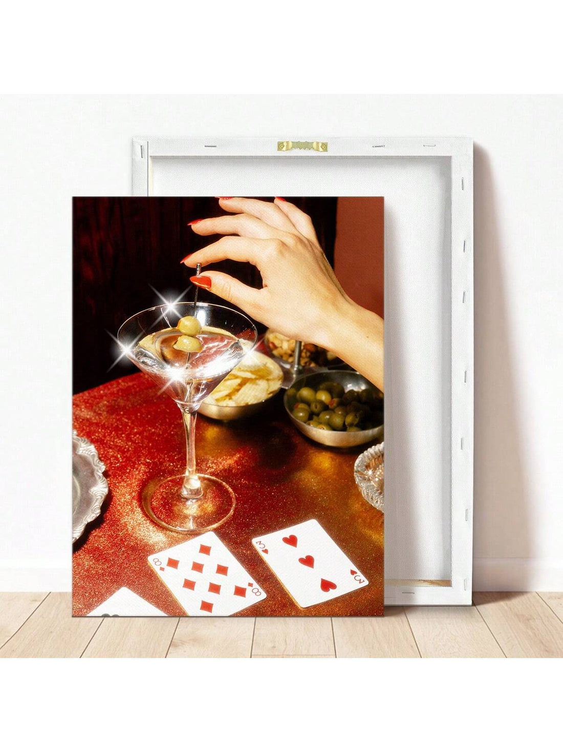 Elevate your space with the Vintage Martini Poker Canvas Poster, a sophisticated piece of framed wall art perfect for home or bar décor. This stylish poster combines classic cocktail and poker themes, adding a touch of timeless elegance and personality to any room. Crafted on high-quality canvas, it offers durability and vibrant detail, making it an ideal choice for enthusiasts seeking to enhance their environment with refined, thematic artwork.
