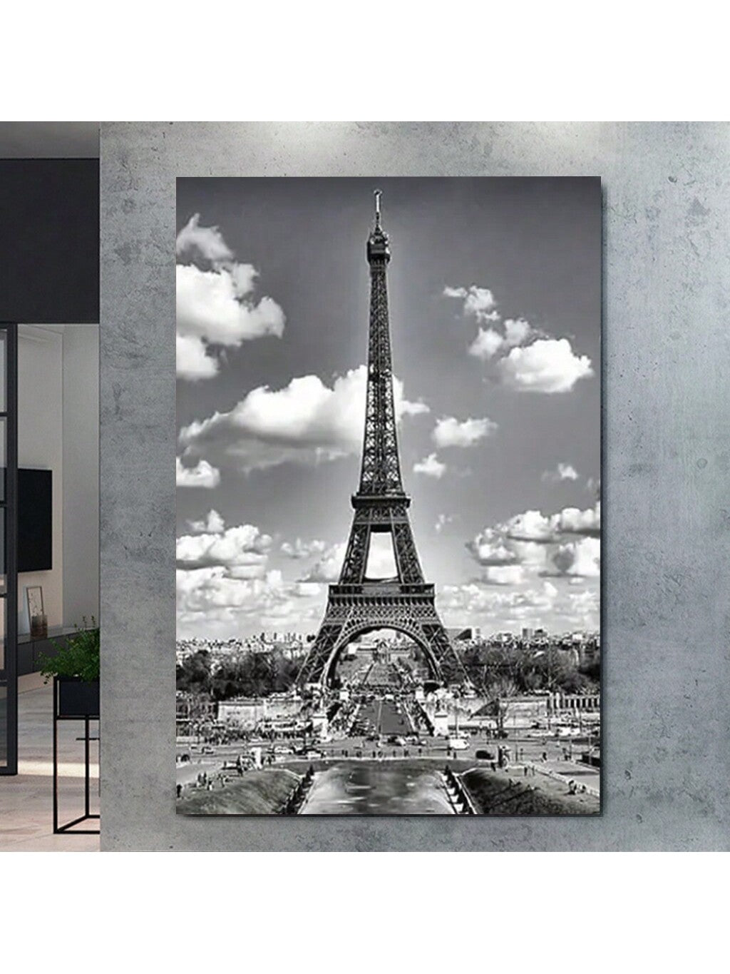 Elevate your living space with this Elegant Eiffel Tower Canvas Poster, designed to complement modern home decor. Crafted with high-quality materials, this aesthetic wall art features a detailed, timeless depiction of the Eiffel Tower, adding a sophisticated touch to any room. Its sleek design and neutral tones ensure seamless integration into various interior styles, making it a refined centerpiece for your home or office. Durable and easy to hang, this canvas poster offers both elegance and lasting appeal