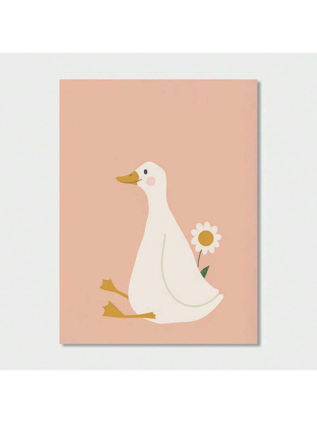 Create a playful and modern ambiance in your nursery or living room with our Whimsical Goose Canvas Art. Featuring a frameless design, this decorative piece adds a whimsical touch to your space. Made with high-quality materials, it is durable and long-lasting. Perfect for charming and stylish spaces.