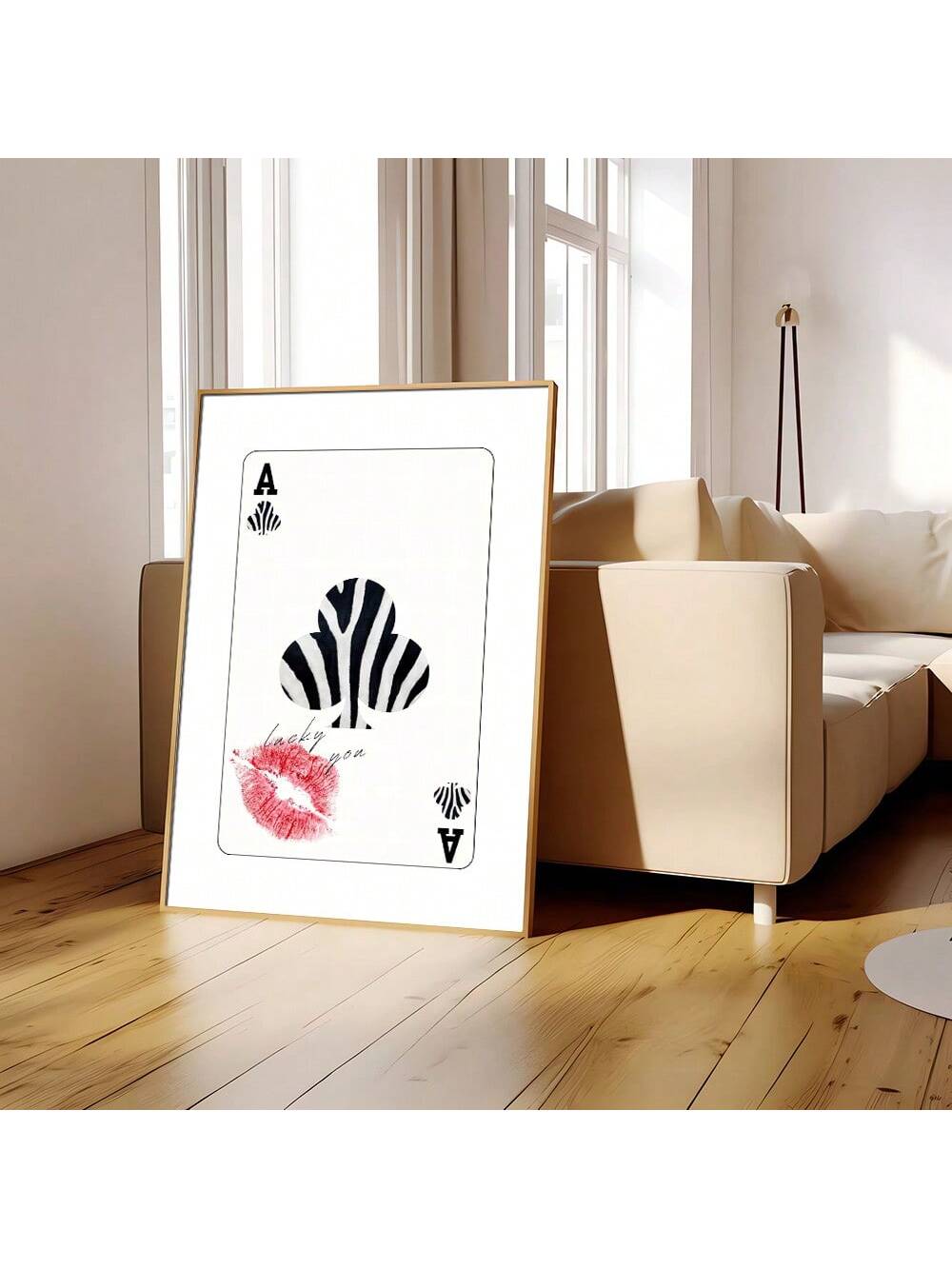 Elevate your space with the Trendy Duo - a set of unframed art posters featuring a playful mix of lucky kisses and fierce animal prints. Add a touch of style to your living space and feel lucky with these trendy posters that are perfect for any aesthetic.