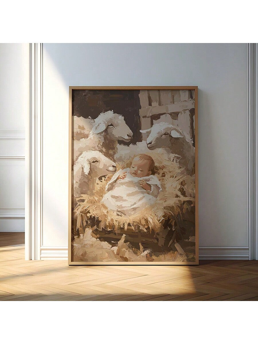 Celebrate the true meaning of Christmas with these Retro Nativity Scene Canvas Prints. These unframed Christian wall art pieces bring a vintage touch to your holiday decor. Made with high-quality canvas, they are durable and long-lasting. Display these prints proudly and spread the message of faith this season.