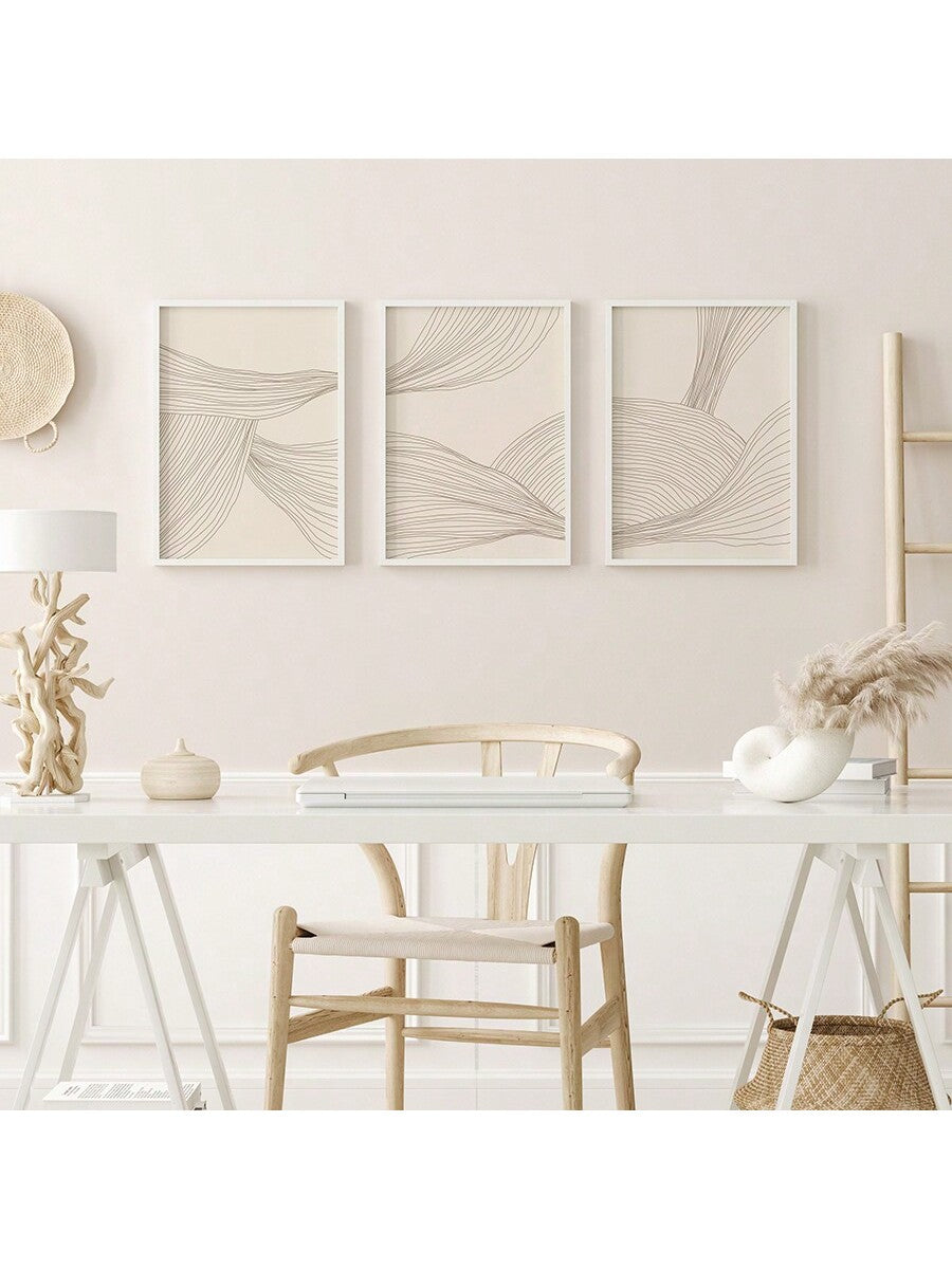 Introduce a sense of calm and serenity into your home with our Tranquil Tones Set. This set includes three neutral abstract canvas prints, perfectly suited for modern minimalist decor. Achieve a peaceful ambiance with these high-quality prints that will elevate the aesthetic of any room.