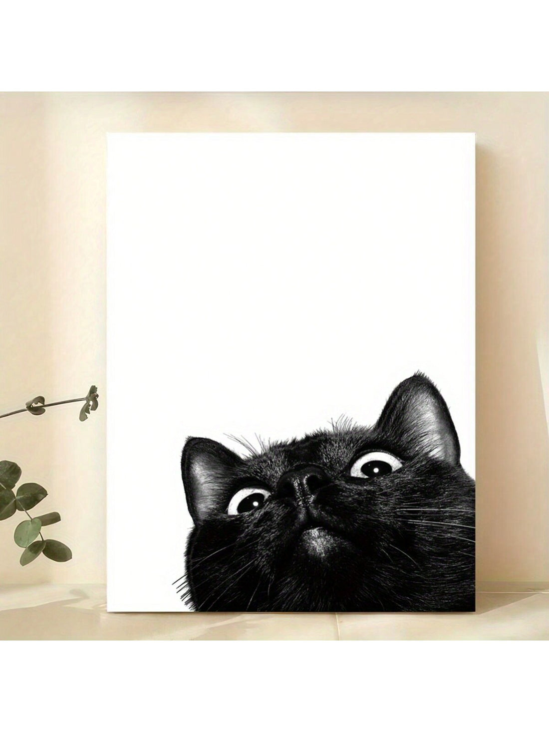 Enhance your home decor with our Chic Black Cat Canvas Print. Made for cat lovers, this stylish and modern wall art adds a touch of sophistication to any room. The high-quality canvas ensures long-lasting durability and the perfect addition to any cat enthusiast's collection.