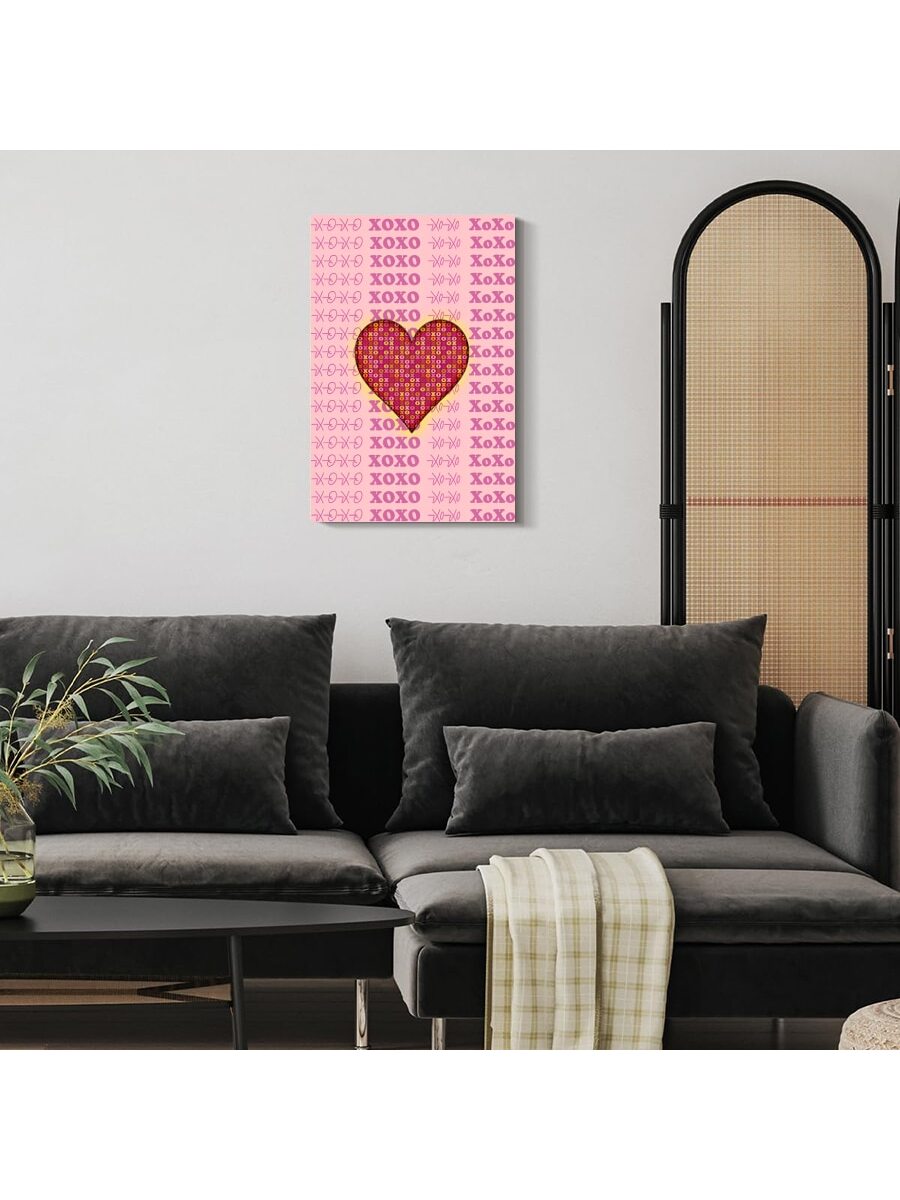 Enhance your home decor with an adorable Valentine's Day Cat Art Set. Featuring cute pink canvas prints, this set brings a love-filled element to any room. Made with high-quality materials, these prints are a charming addition to your wall art collection. Perfect for cat lovers and Valentine's Day enthusiasts alike.