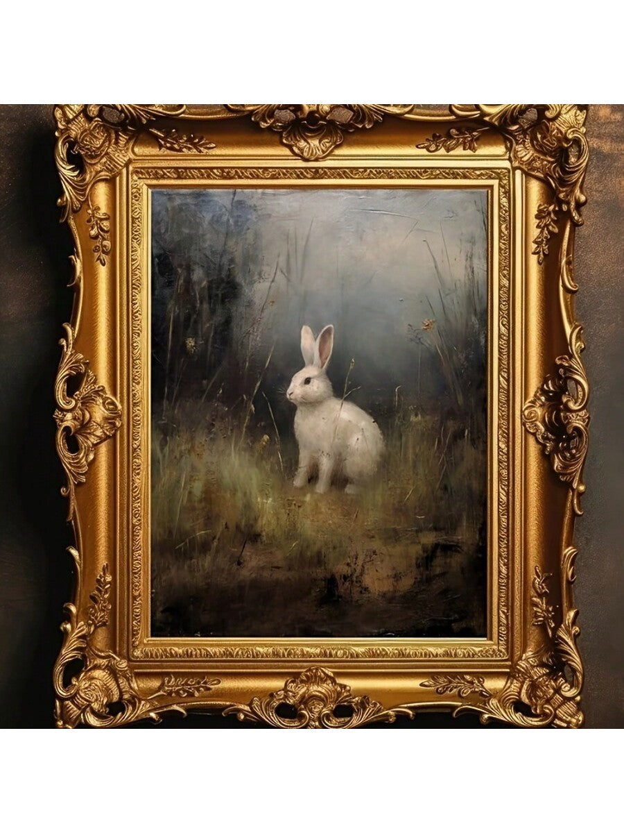 Bring a touch of whimsy to your home or office décor with our Charming White Bunny in Woods Canvas Print. This high-quality wall art features a delightful bunny in a springtime forest setting, perfect for Easter or any time of year. Elevate your space with this charming and unique addition.