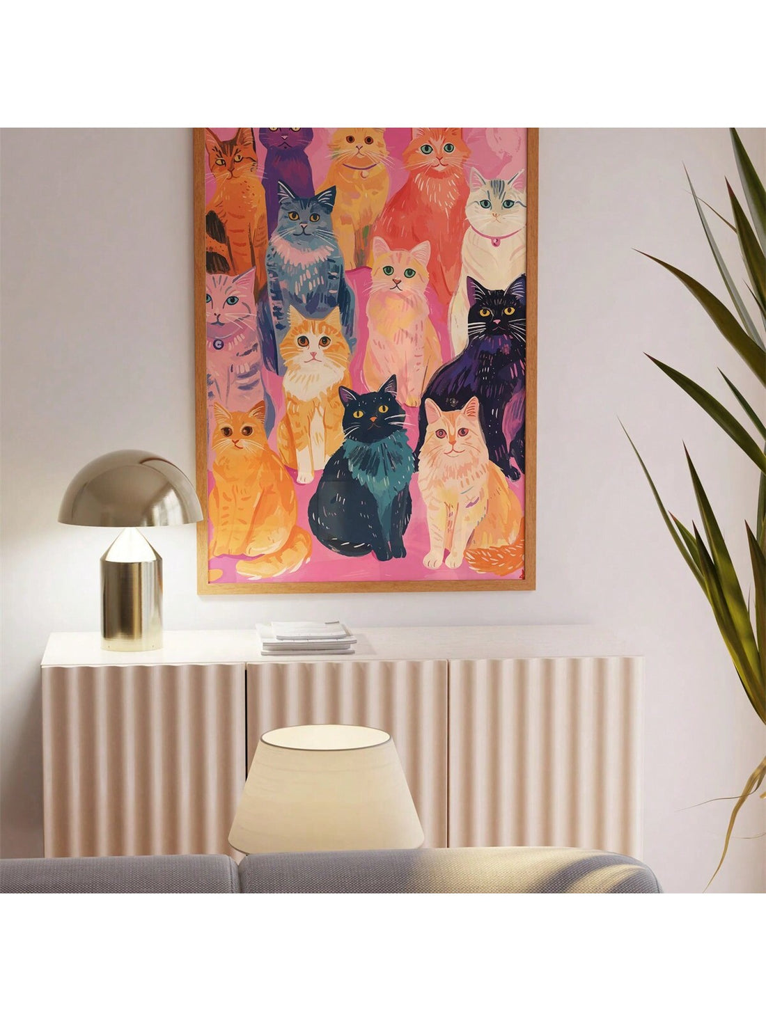 Transform your dorm room with this sophisticated feline canvas poster, designed for those who appreciate understated elegance. Featuring a minimalist aesthetic in soft pink tones, this piece brings contemporary style to any space without overwhelming your décor. The clean lines and refined composition make it an ideal choice for college students seeking to elevate their living quarters with gallery-quality wall art. Perfect for creating an Instagram-worthy backdrop or complementing existing furnishings, thi