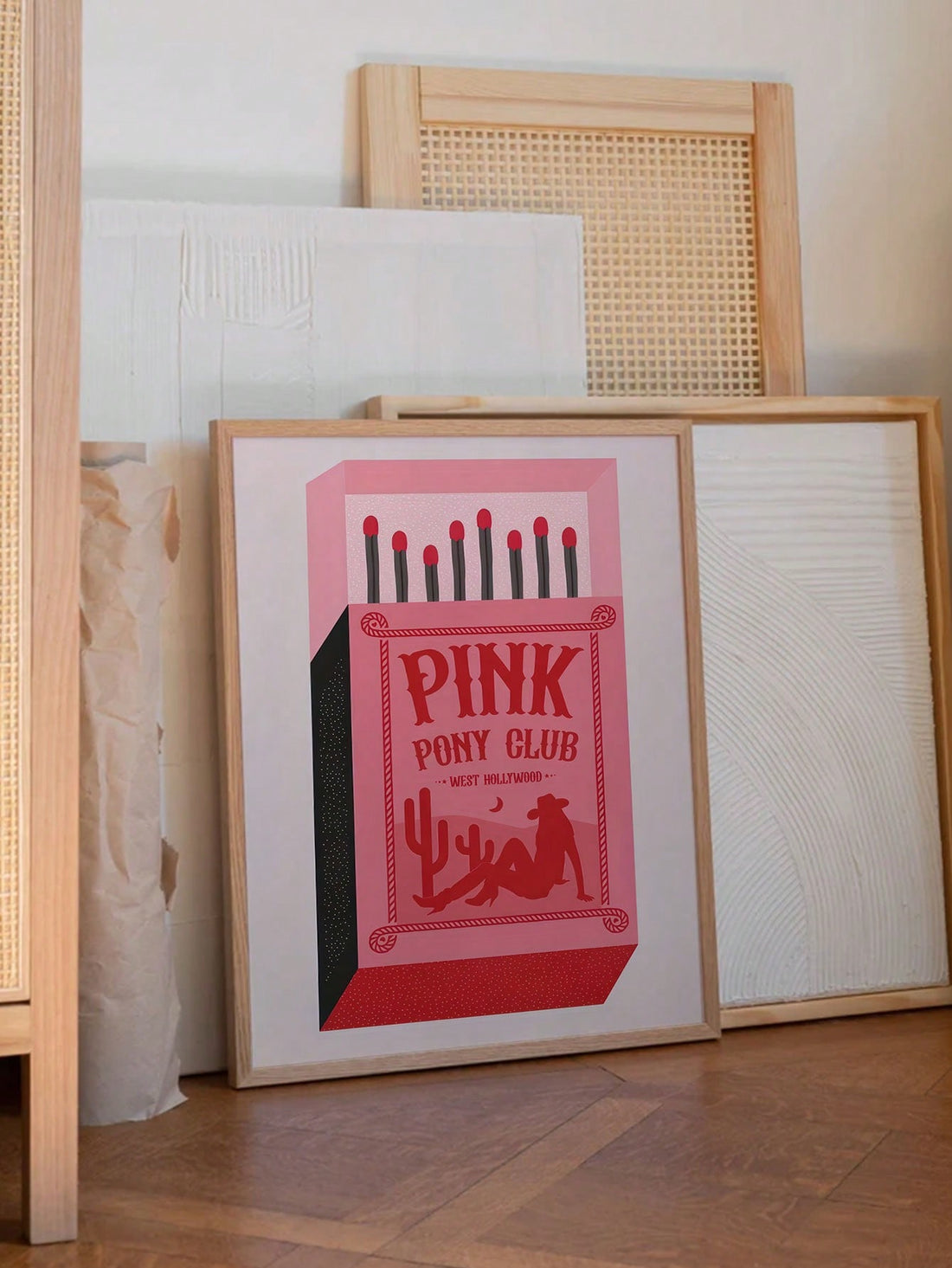 Set of 2 Creative Matchbox Design Decorative Art Prints - Unframed Wall Decor for Unique Spaces