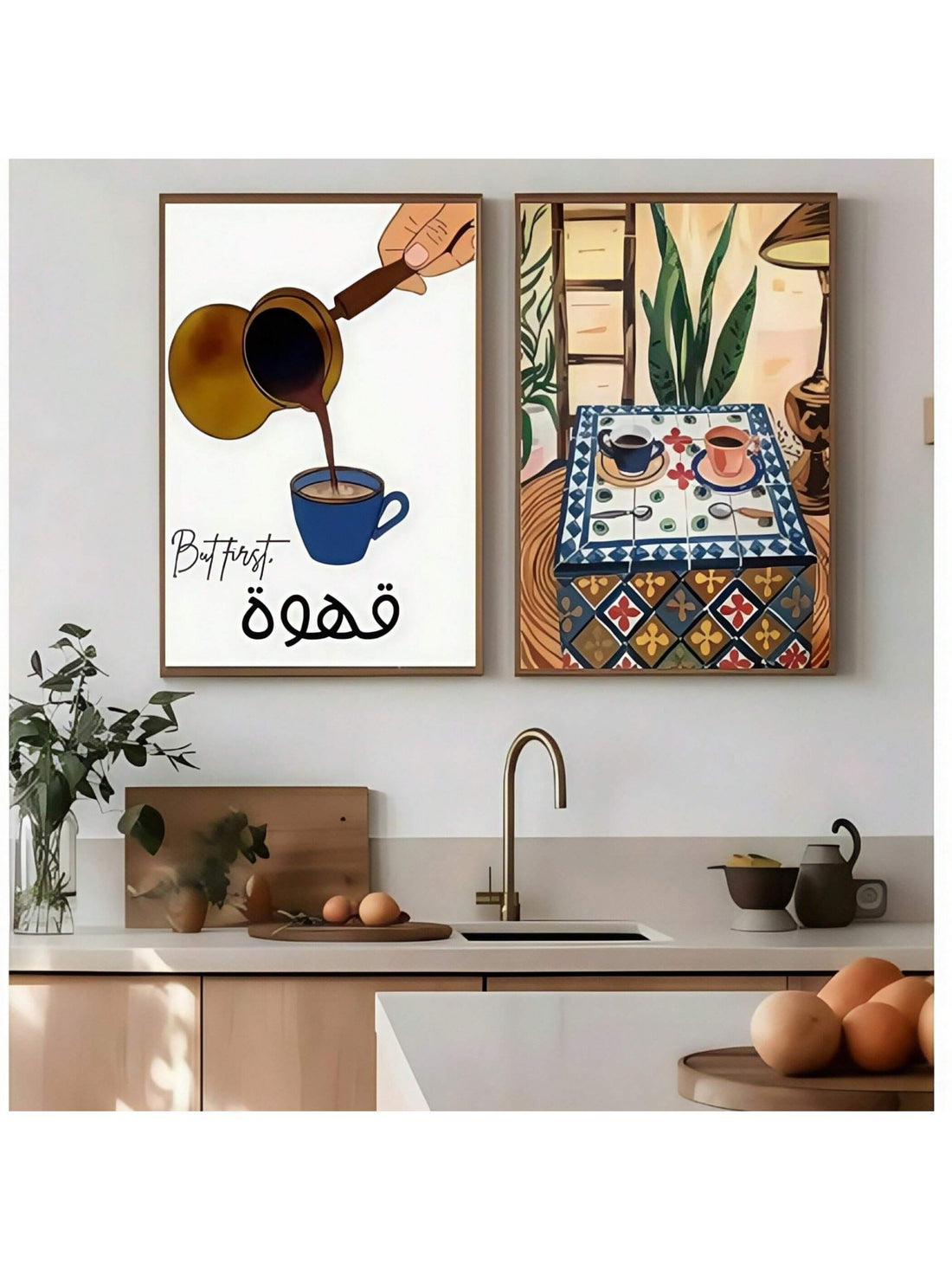 Elevate your kitchen or café ambiance with these vibrant Arabic calligraphy canvas posters featuring elegant teapot designs. Crafted to blend traditional artistry with modern décor, each piece adds a sophisticated cultural touch while enhancing visual appeal. Perfect for creating a warm, inviting atmosphere, these posters celebrate the beauty of Arabic script and tea culture in a refined, artistic form.