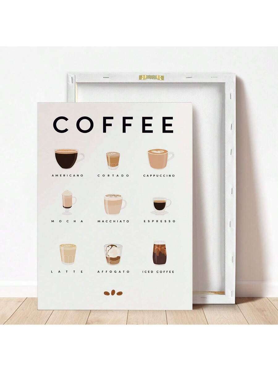 Enhance your kitchen aesthetics with our Framed Coffee Guide Canvas Art. Whether you're a coffee lover or simply want to add a touch of style to your walls, this piece is perfect for you. With a detailed guide on different coffee types, it is both informative and visually appealing.