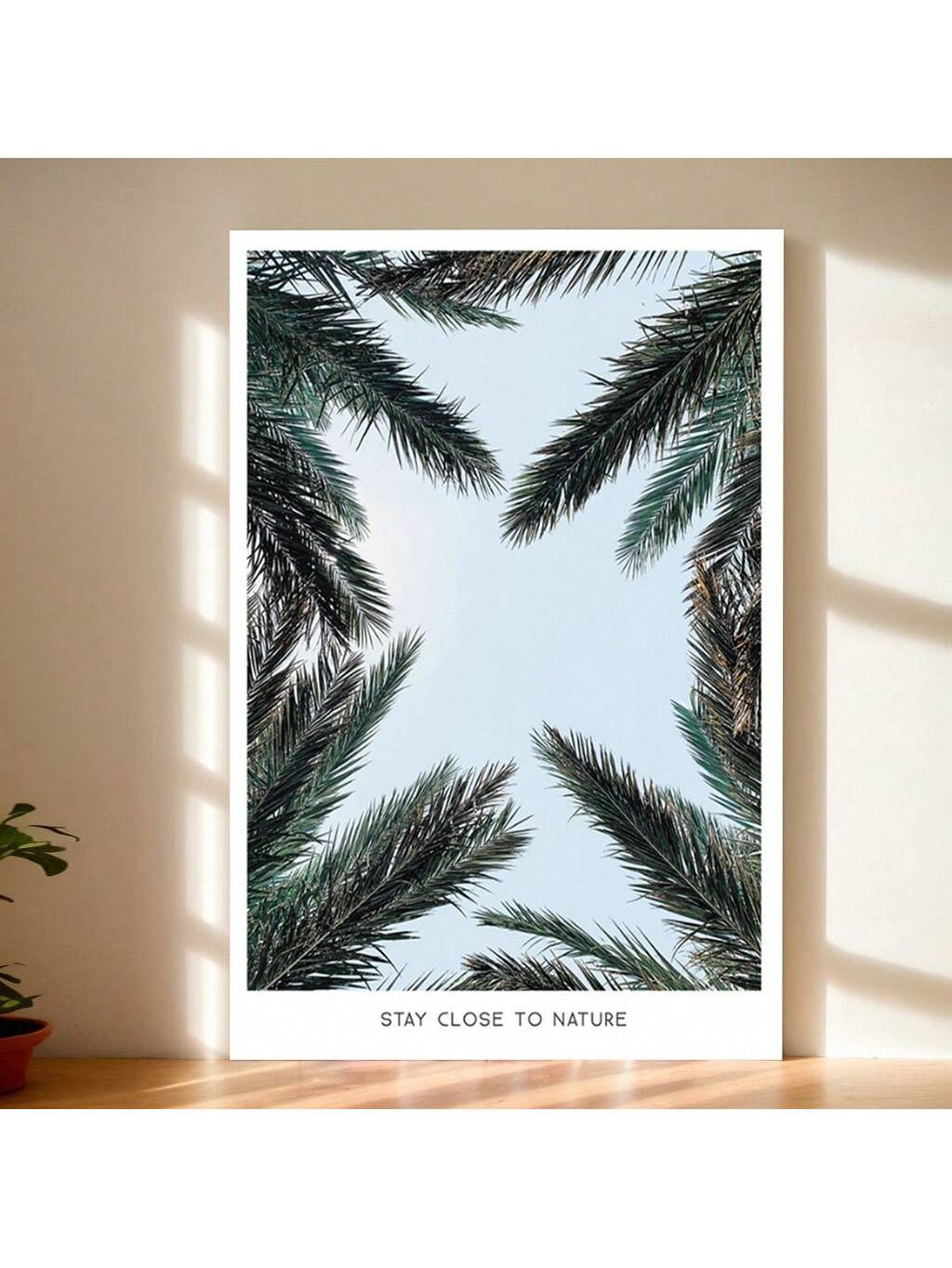 This framed nature-inspired summer vibes poster will bring the beauty of the outdoors into your home. With its soothing colors and natural elements, it's the perfect addition to any cozy living space. Made with high-quality materials, this poster is a must-have for anyone looking to create a tranquil and inviting atmosphere.