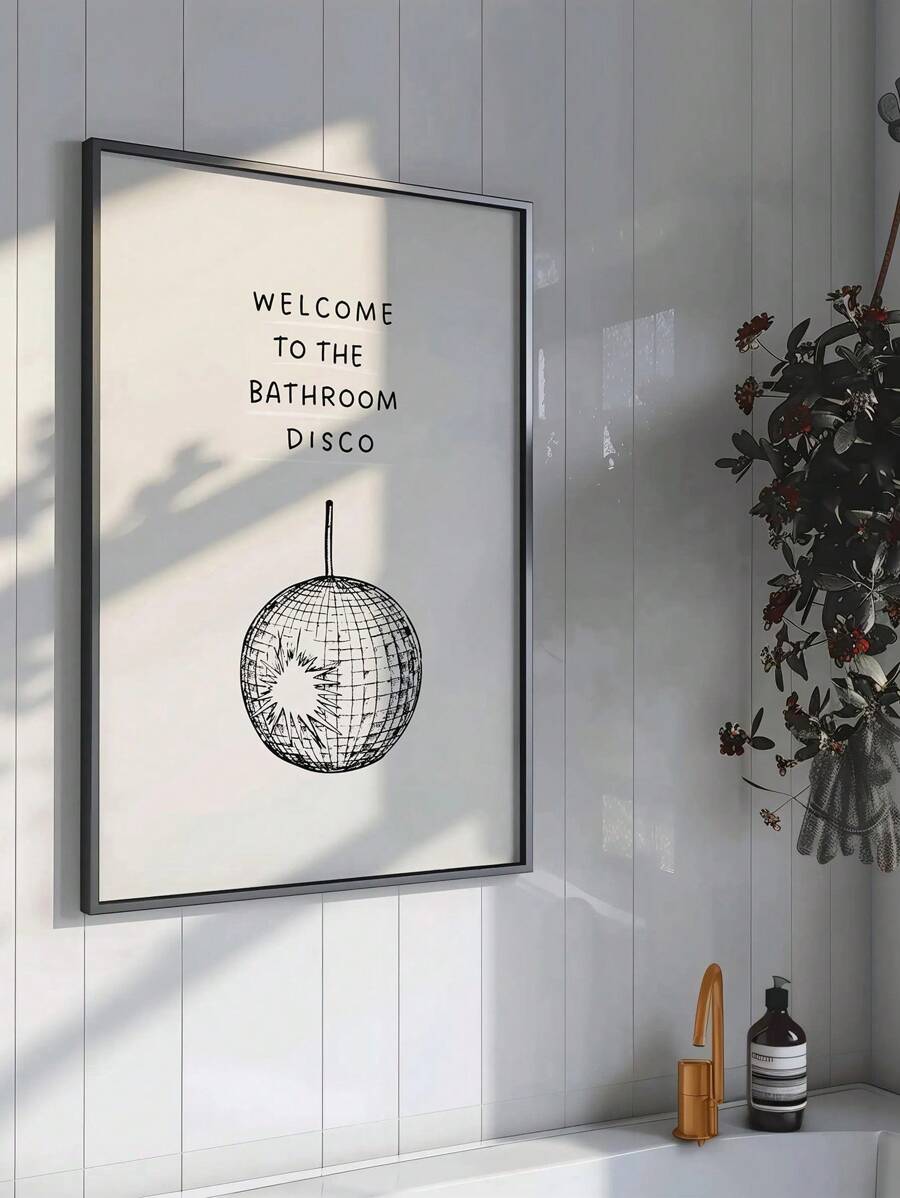 Disco print canvas poster view 4