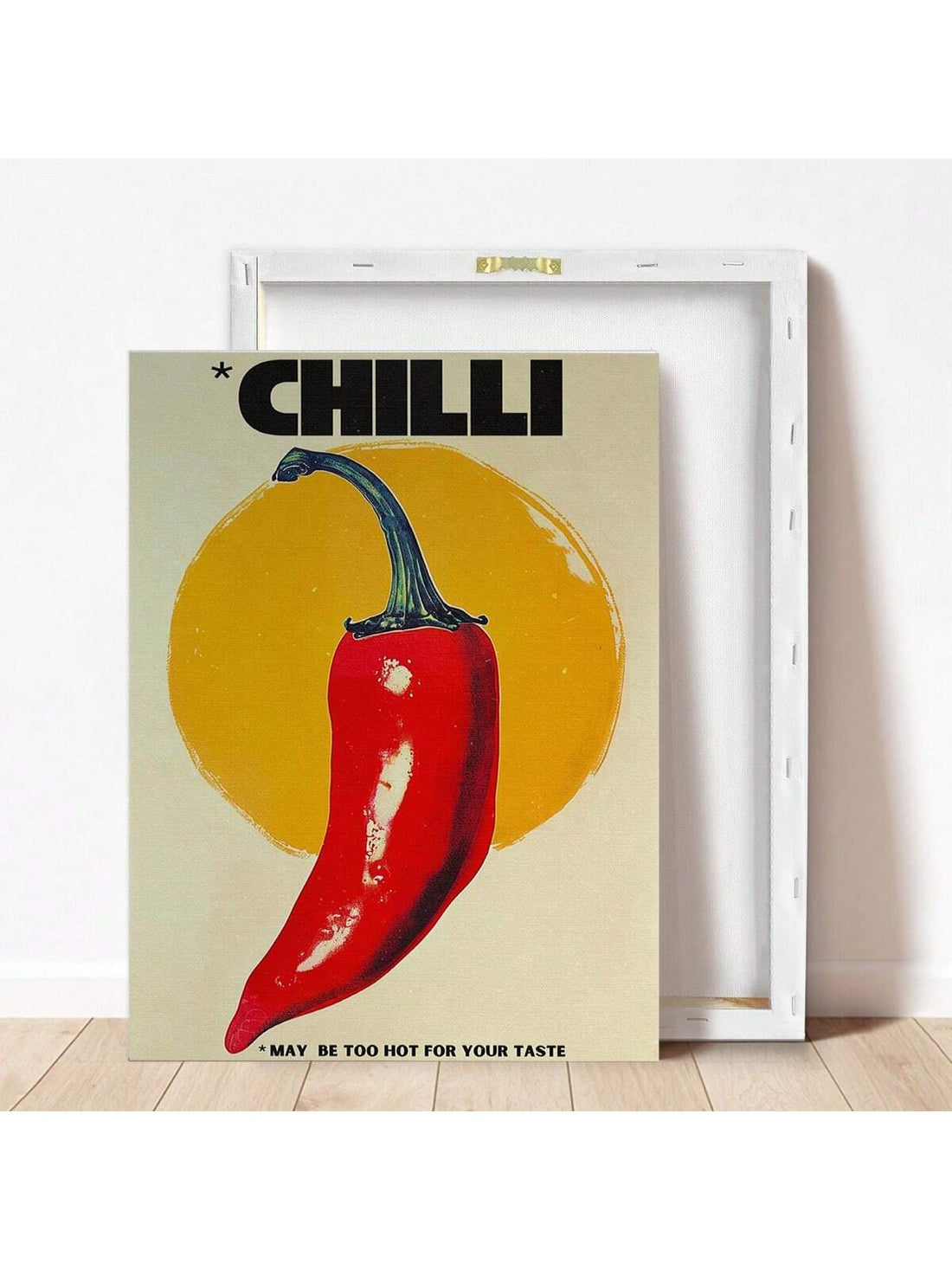 Add a touch of retro charm to your space with this Vintage Chili Peppers Canvas Art Print. Perfectly blending nostalgic design with modern aesthetics, this wall hanging enhances both home and office environments. Crafted on high-quality canvas, it offers vibrant colors and lasting durability, making it an ideal choice for those seeking a unique and stylish decorative piece. Elevate your interior with this expert-curated artwork that celebrates classic culinary motifs in a contemporary format.