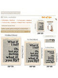 Framed vintage newspaper Bible verse poster displayed on a tiled wall