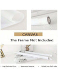 Canvas material graphic showing rolled unframed print waterproof material high definition print and PVC tube packaging