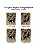 Hanging options graphic showing picture frame hanging frame clothespins and binder clip display methods