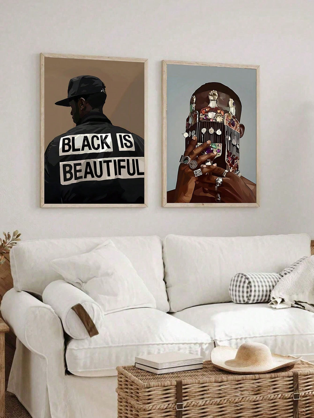 Elevate your home décor with our Stunning Black Canvas Art Poster. This modern piece features an abstract African design, perfect for bedrooms, living rooms, and offices. Made of high-quality canvas, it will add a touch of sophistication to any room. Transform your space with this captivating wall art.