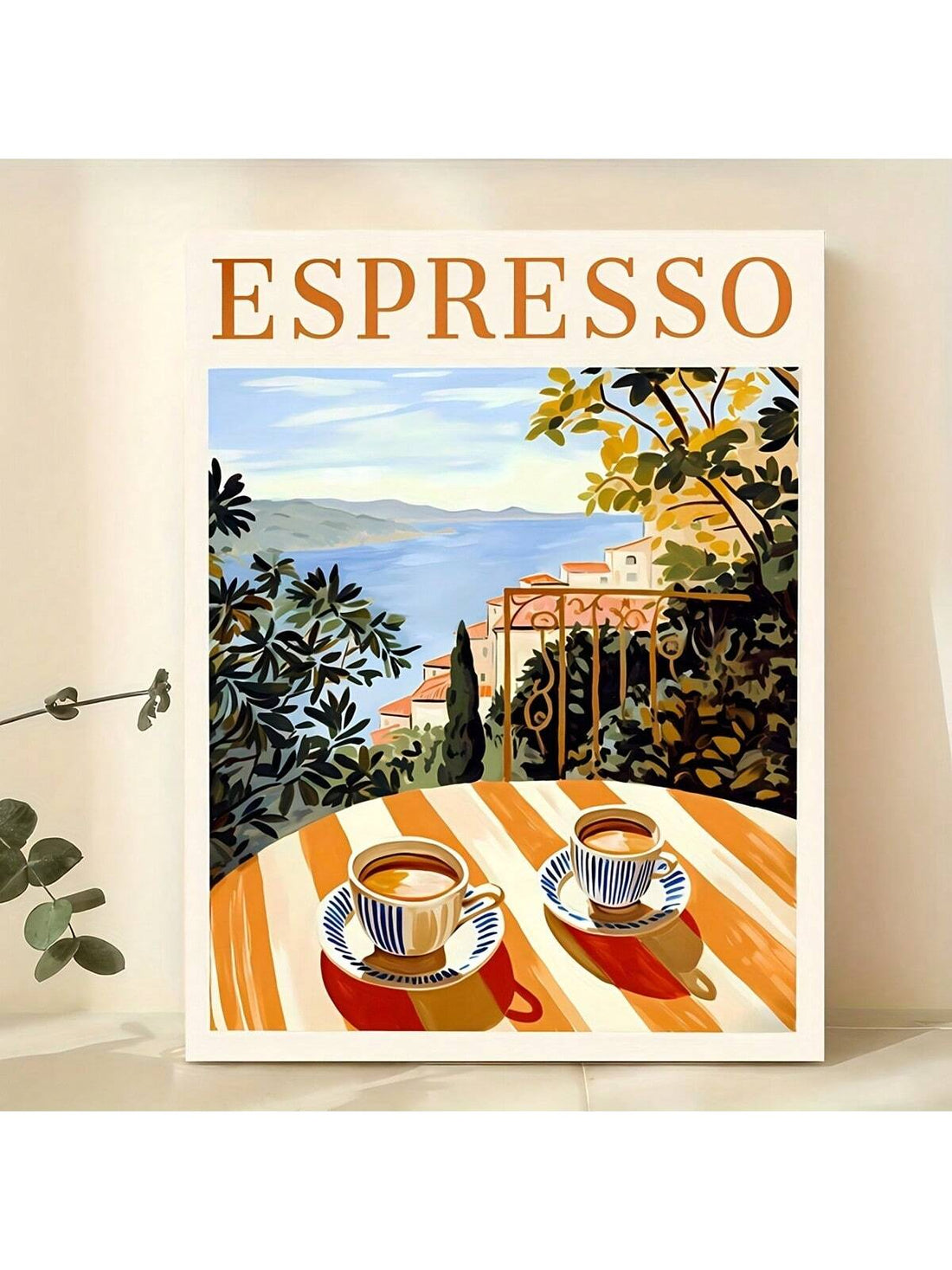Celebrate the timeless charm of mid-century Italy with this vintage espresso coffee art print. Printed on high-quality unframed canvas, it offers a sophisticated accent for your home, kitchen, or office. The design captures the essence of classic Italian coffee culture, adding warmth and style to any space. Ideal for coffee enthusiasts and art lovers alike, this piece enhances your décor with a refined, nostalgic touch.