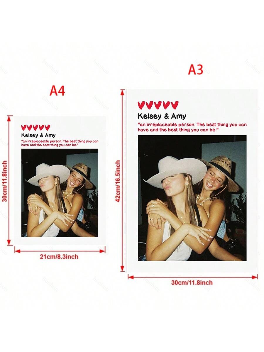 Looking for a meaningful gift for your soul sister? This personalized photo print is perfect for special occasions. Showcase your bond with a unique and thoughtful gift that will be cherished forever. Celebrate your friendship with this special keepsake.
