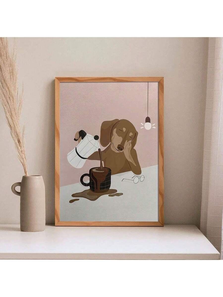 Cat canvas print size and frame option display