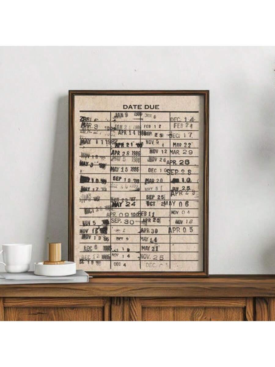 Introduce a touch of nostalgia and charm to your home with our Vintage Library Card Wall Art. Featuring retro book decor, this piece adds character and warmth to cozy living spaces. Perfect for book lovers and avid readers, it makes for a unique and stylish addition to any room.