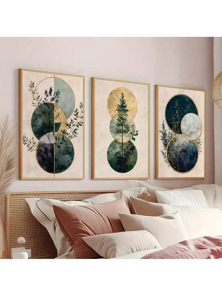 Transform your space with this stunning 3-piece green plant canvas wall art set, designed to bring natural elegance to any room. Featuring Scandinavian-inspired aesthetics, these unframed paintings showcase lush botanical imagery in multicolor tones that complement modern interiors. Crafted on premium canvas, each piece is removable, allowing you to customize your display and easily update your decor. Perfect for living rooms, bedrooms, offices, or dining areas, this versatile set adds a fresh, contemporary