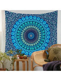 Bohemian tapestry displayed as beach and daily home decor accent